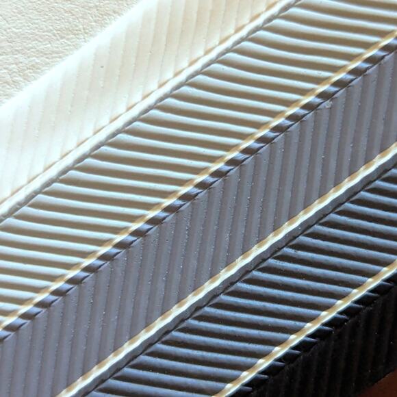 Keds Triple Kick Blue Rainbow Stripe Platform White Leather Lace Up Sneakers - Picture 7 of 7